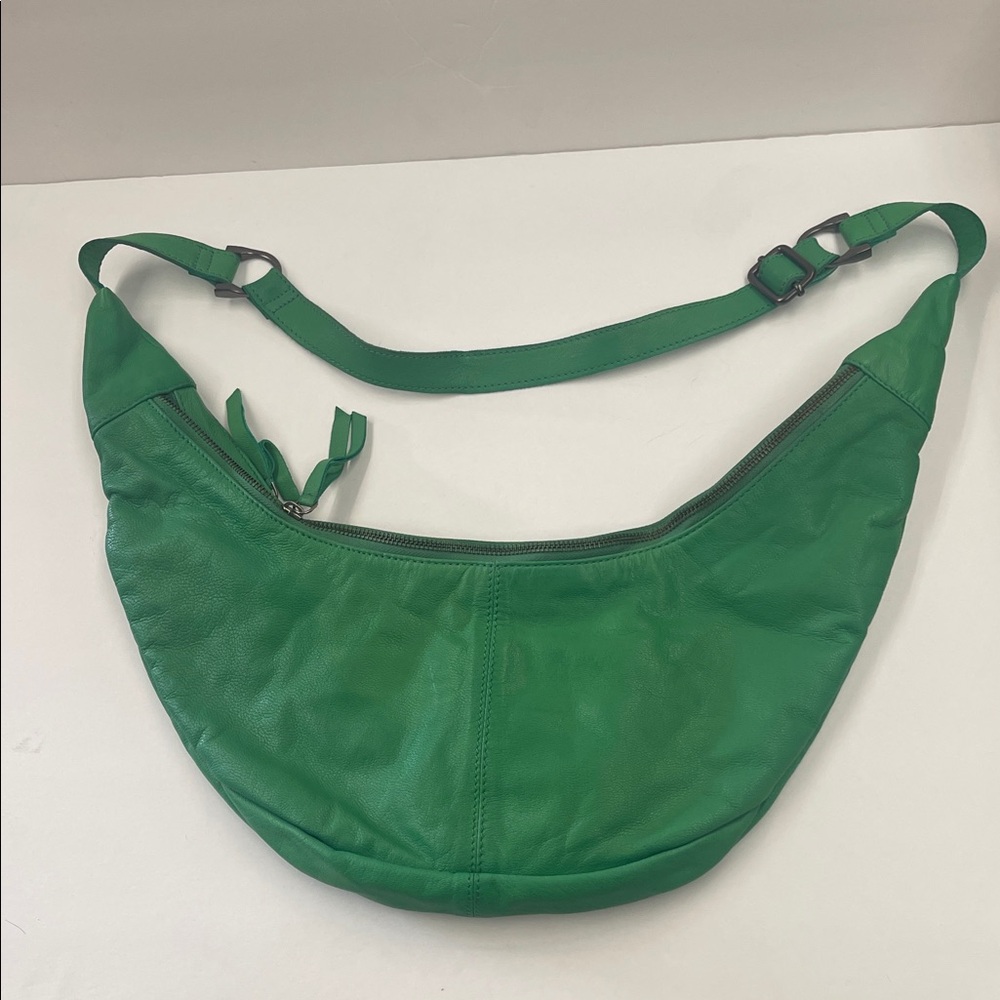 Free People Green Leather Hobo Bag - Picture 4 of 12